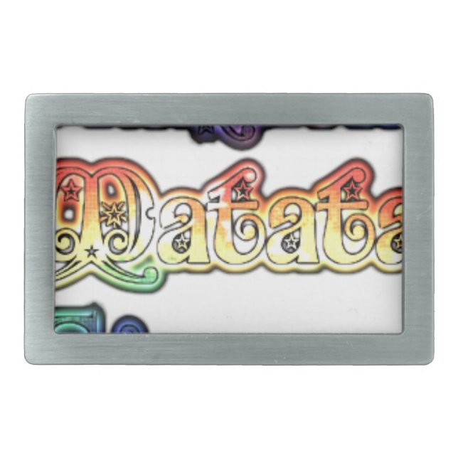 Hakuna Matata Europe Art Print/Graphic Rectangular Belt Buckle (Front)