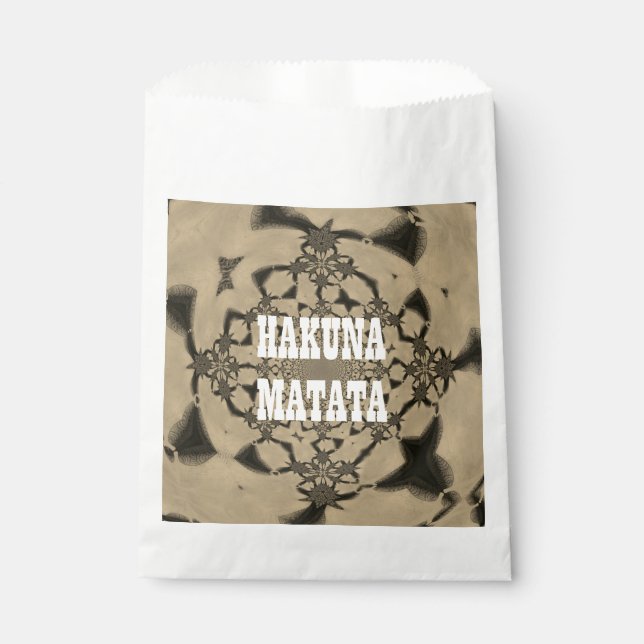 Hakuna Matata Favor Bag (Front)