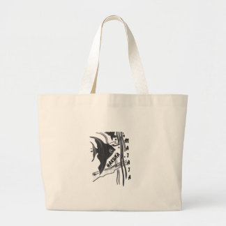 Hakuna Matata Fish Art Print Large Tote Bag