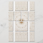 Hakuna Matata Floral Wall canvas tiles (Front)