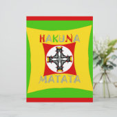 Hakuna Matata Fun Rasta Colors: Vibrant & Carefree (Standing Front)