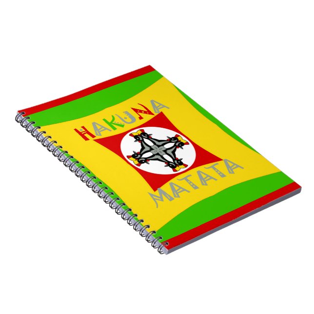 Hakuna Matata Fun Rasta Colors: Vibrant & Carefree Notebook (Right Side)