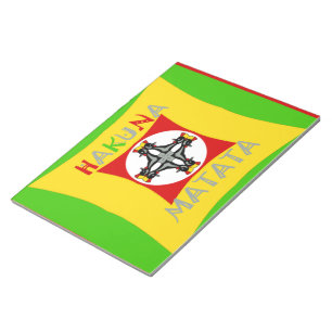 Hakuna Matata Fun Rasta Colors: Vibrant & Carefree Notepad