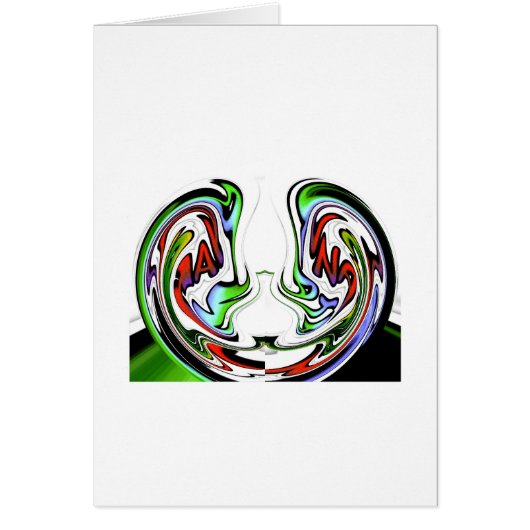 Hakuna Matata Funny Fish gift colors Cards (Front)