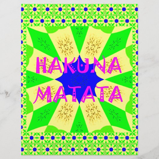 Hakuna Matata - Geometrical Global inspired custom (Front)