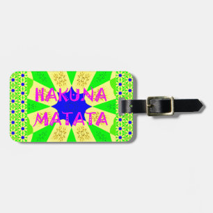 Hakuna Matata - Geometrical Global inspired custom Luggage Tag