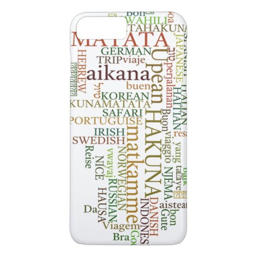 Hakuna Matata Gift Color iPhone 8 Plus7 Plus Case