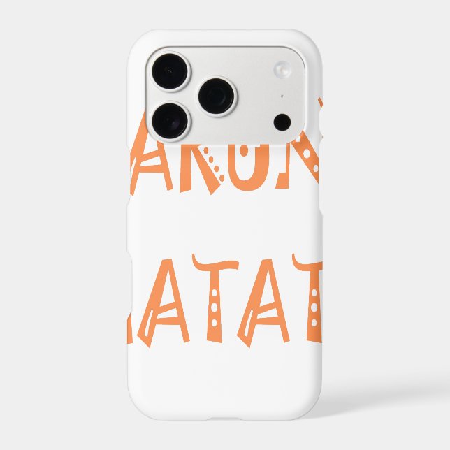 Hakuna Matata Gifts Cool Text Case-Mate iPhone Case (Back)