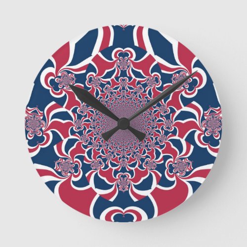 Hakuna Matata Gifts trendy stylish red and bluejp Round Clock