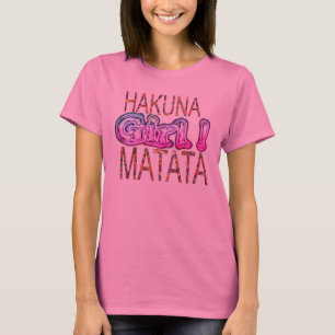 Hakuna Matata Girl African Print Vibrant Heritag T-Shirt