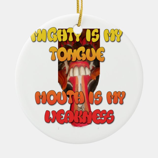 Hakuna Matata HAkuna Matata Big Mouth. Ceramic Ornament (Front)