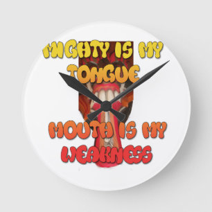 Hakuna Matata HAkuna Matata Big Mouth. Round Clock