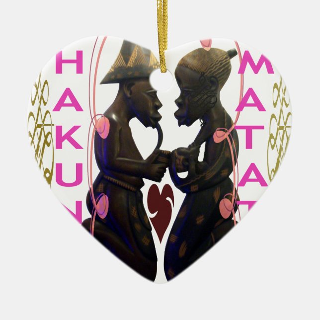 Hakuna Matata Hakunamatata Ceramic Ornament (Front)