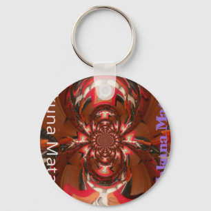 Hakuna Matata Halloween Mask Kaleidoscope Abstract Keychain