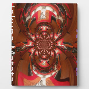 Hakuna Matata Halloween Mask Kaleidoscope Abstract Plaque