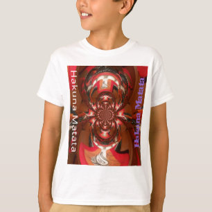 Hakuna Matata Halloween Mask Kaleidoscope Abstract T-Shirt