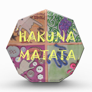 Hakuna Matata Hand Sign Art Print Acrylic Award