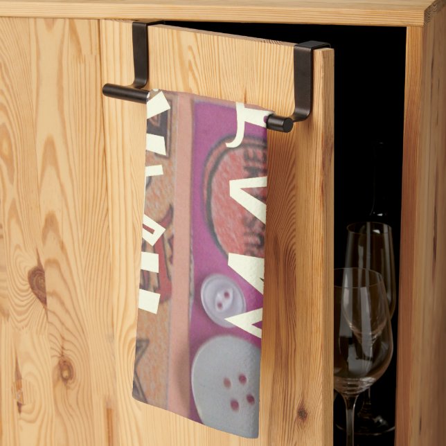 Hakuna Matata Hand Sign Art Print Kitchen Towel (Thirds Fold)