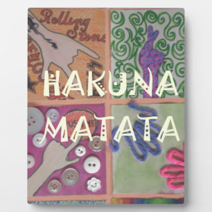 Hakuna Matata Hand Sign Art Print Plaque