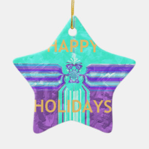 Hakuna Matata Happy Holidays Ceramic Ornament