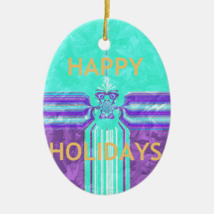 Hakuna Matata Happy Holidays Ceramic Ornament