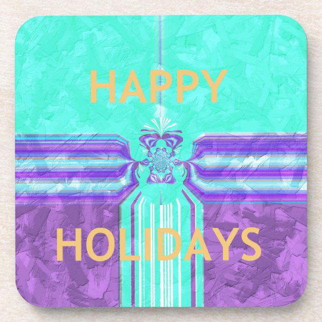 Hakuna Matata Happy Holidays Drink Coaster (Front)