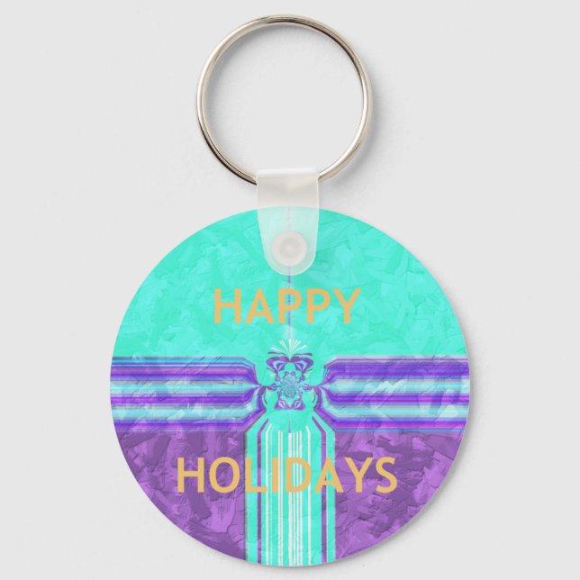 Hakuna Matata Happy Holidays Keychain (Front)