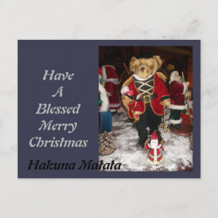 Hakuna Matata Have a Blessed Merry Christmas card