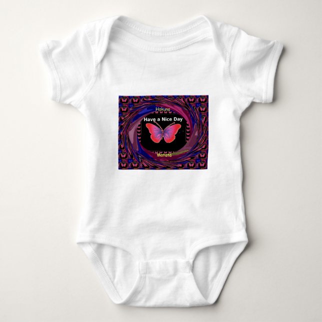 Hakuna Matata Have a Nice Day.png Baby Bodysuit (Front)