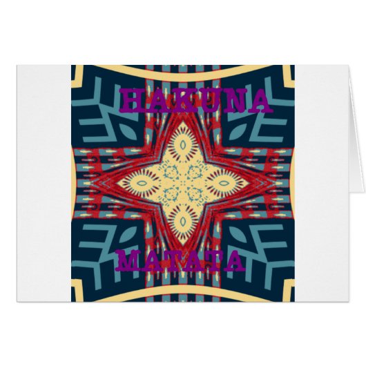 Hakuna Matata Hope disign Cards (Front Horizontal)