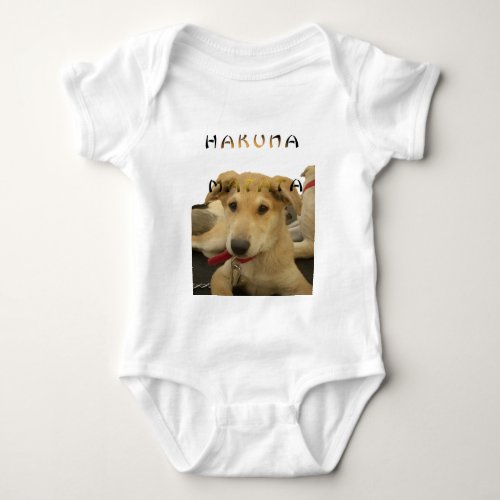 Hakuna Matata I know what you are thinking pinctur Baby Bodysuit