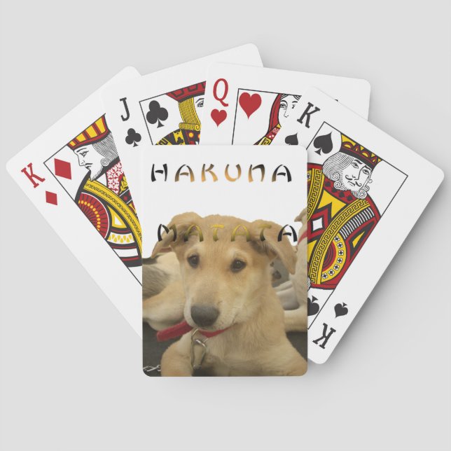 Hakuna Matata I know what you are thinking pinctur Poker Cards (Back)