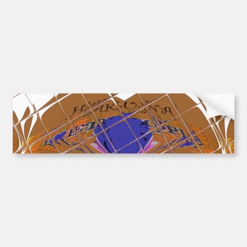 Hakuna Matata I love Ethiopia Color design Bumper Sticker