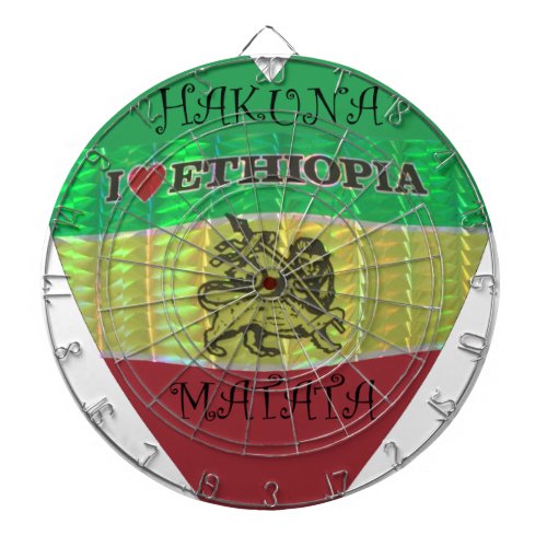 Hakuna Matata I love Ethiopia Colorspng Dartboard