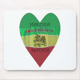 Hakuna Matata I love Ethiopia Colors.png Mouse Pad
