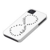 Hakuna Matata infinity symbol iphone 4/4s case (Bottom)