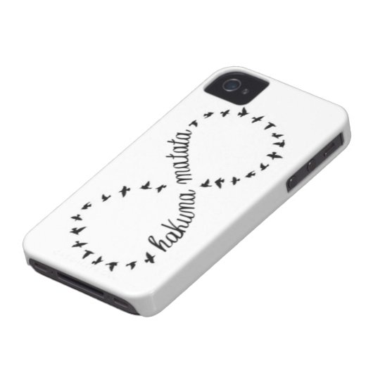 Hakuna Matata infinity symbol iphone 4/4s case (Bottom)