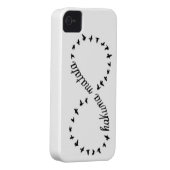 Hakuna Matata infinity symbol iphone 4/4s case (Back/Right)
