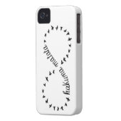 Hakuna Matata infinity symbol iphone 4/4s case (Back Left)