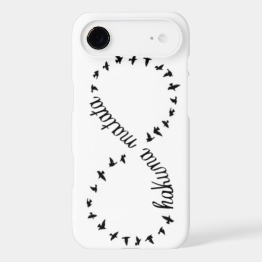 Hakuna Matata infinity symbol iphone 4/4s case (Back)