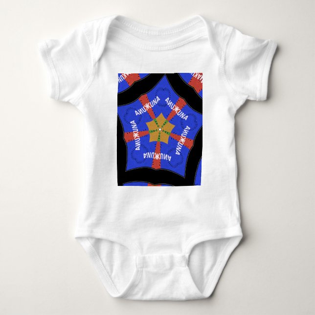 Hakuna Matata Iridiscent Blue Baby Bodysuit (Front)
