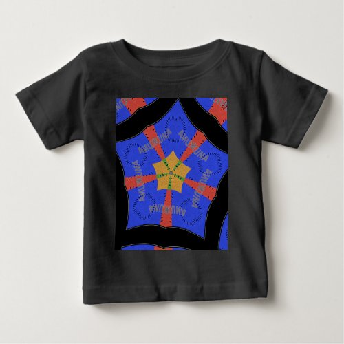 Hakuna Matata Iridiscent Blue Baby T_Shirt
