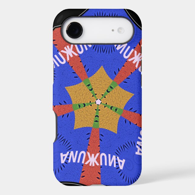 Hakuna Matata Iridiscent Blue Case-Mate iPhone Case (Back)