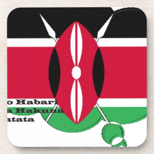 Hakuna Matata Jambo Habari Beverage Coaster