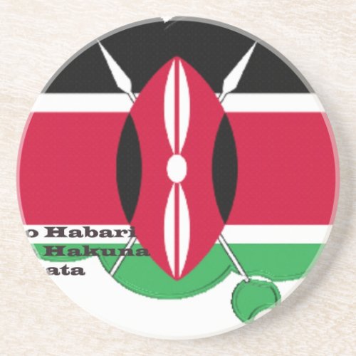Hakuna Matata Jambo Habari Sandstone Coaster