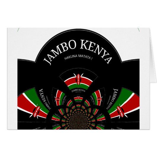 Hakuna Matata Jambo Kenya Cards (Front Horizontal)