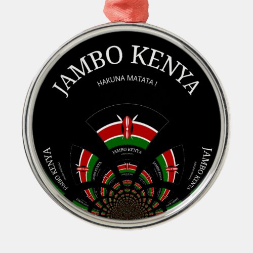 Hakuna Matata Jambo Kenya Metal Ornament