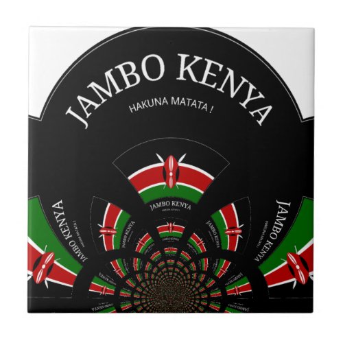 Hakuna Matata Jambo Kenya Tile