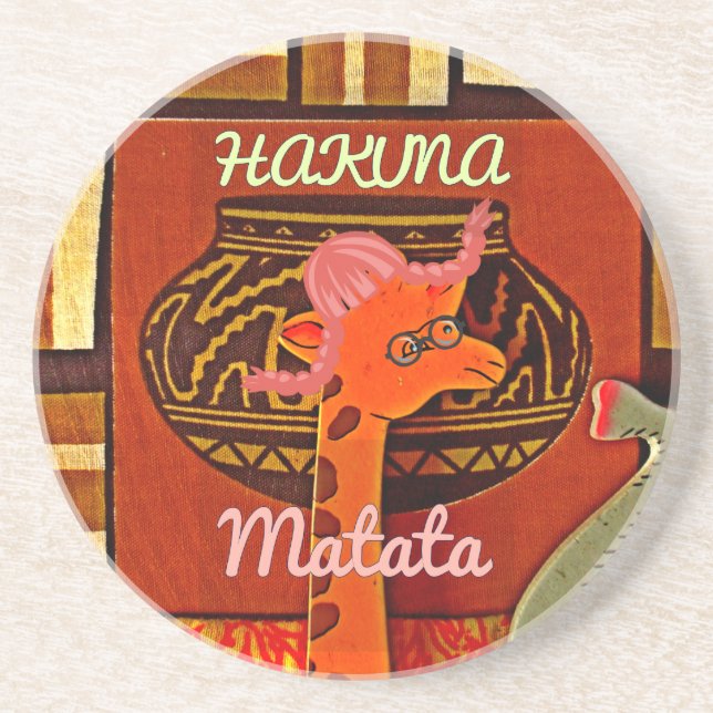 Hakuna Matata: Joyful African Art iPhone 17 Case & Coaster (Front)