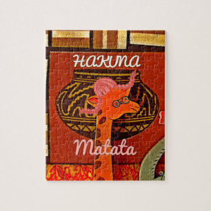 Hakuna Matata: Joyful African Art iPhone 17 Case & Jigsaw Puzzle